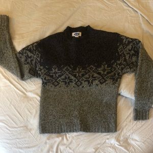 Mock-Neck Wool Sweater